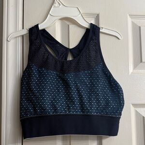 Champion Dark Blue Patterned Sports Bra size L